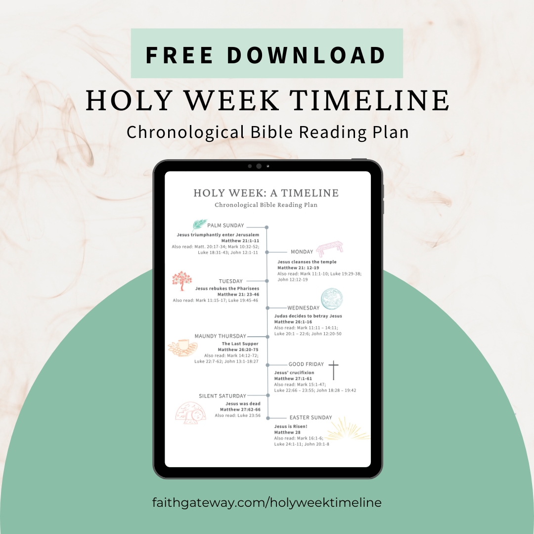 Holy Week Timeline Free Registration Holy Week Timeline Free Registration