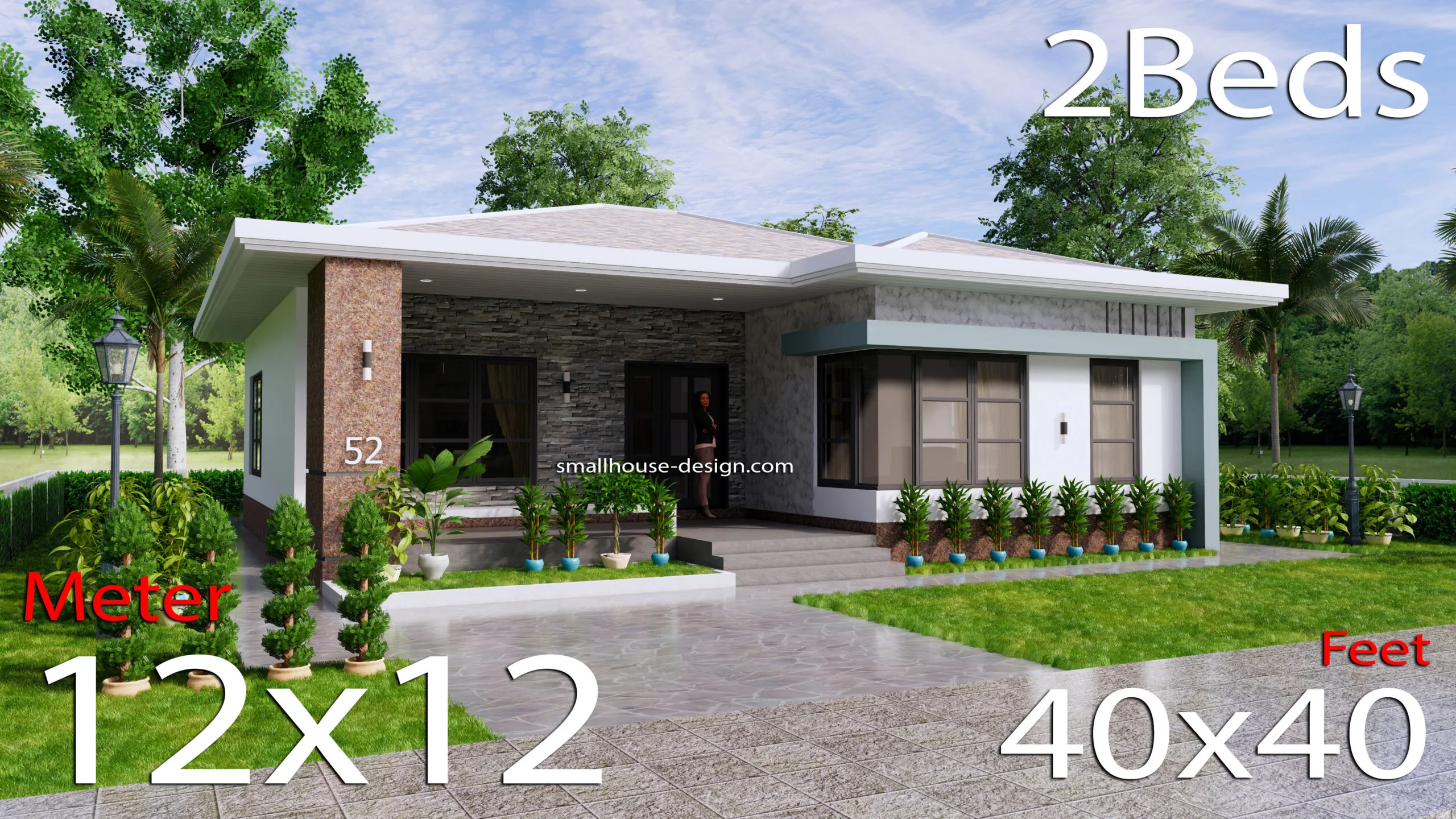 House Design Plans 12x12 Pdf Plans 2 Beds