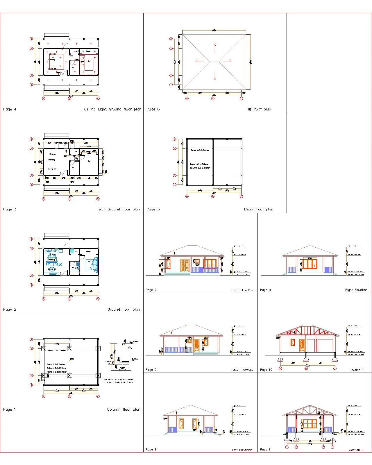House Plans 32x16 With 1 Bedroom Pdf Floor Plan