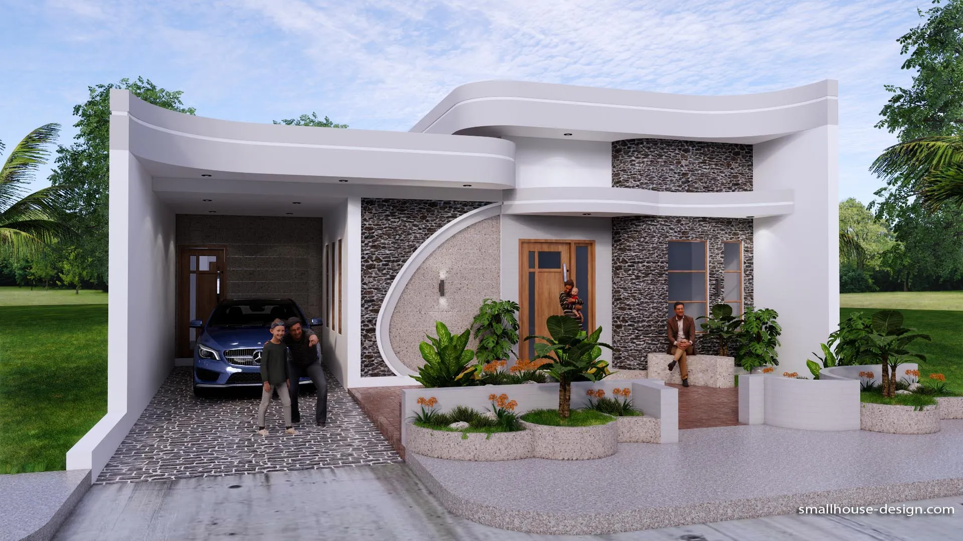 House Plans Plot 10x20 Meter With Swimming Pool