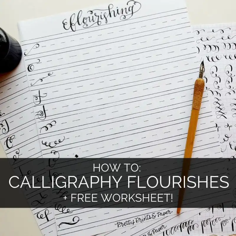How To Calligraphy Flourishes Free Printable