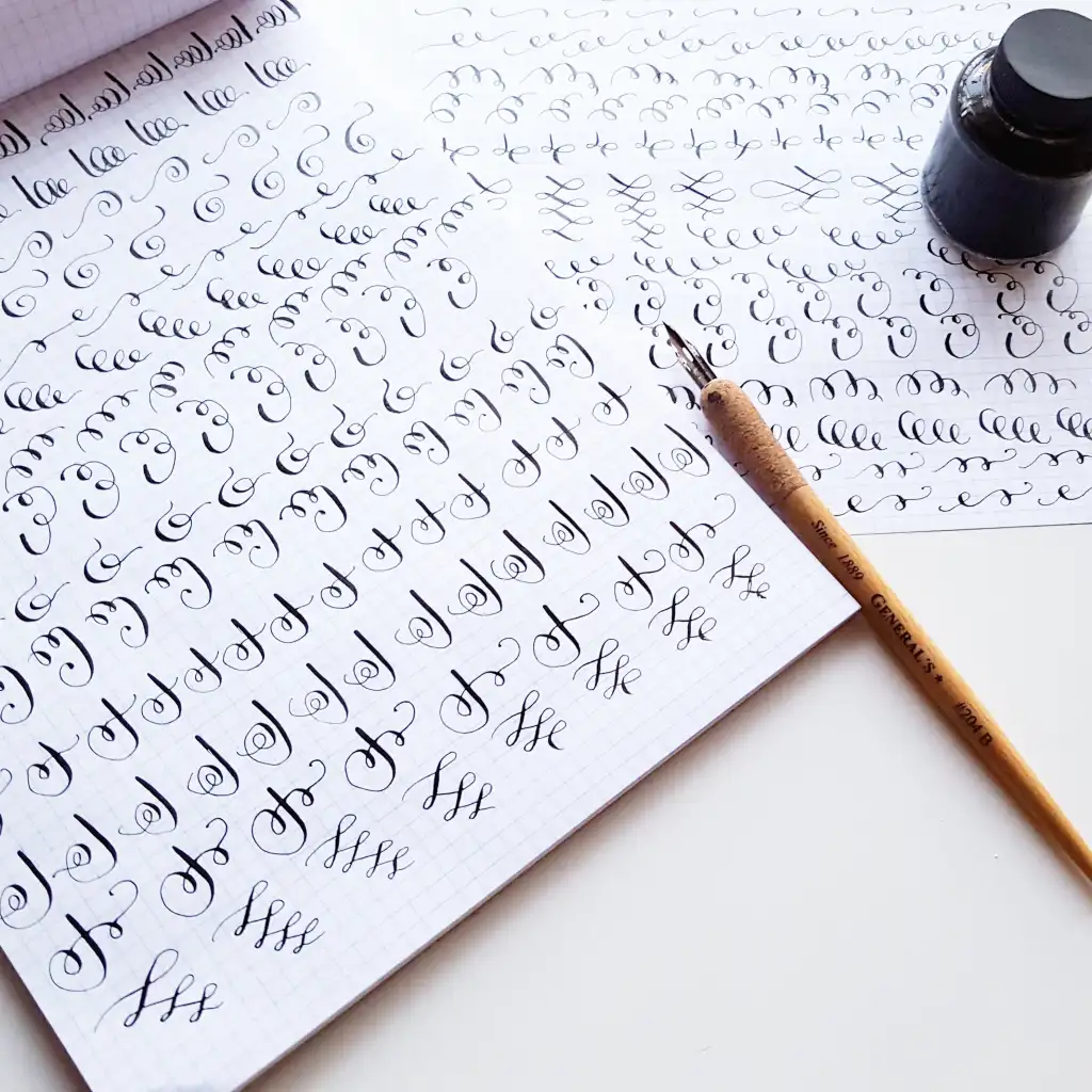How To Calligraphy Flourishes Free Printable
