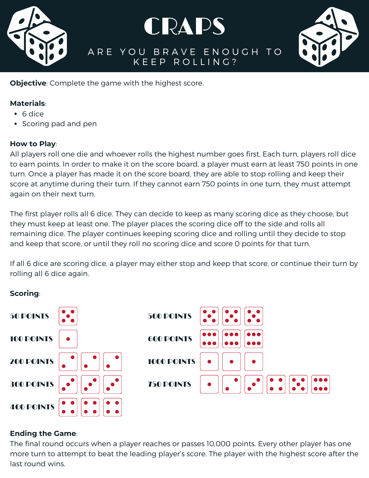 I Created A Custom Rule Book For The Card Games