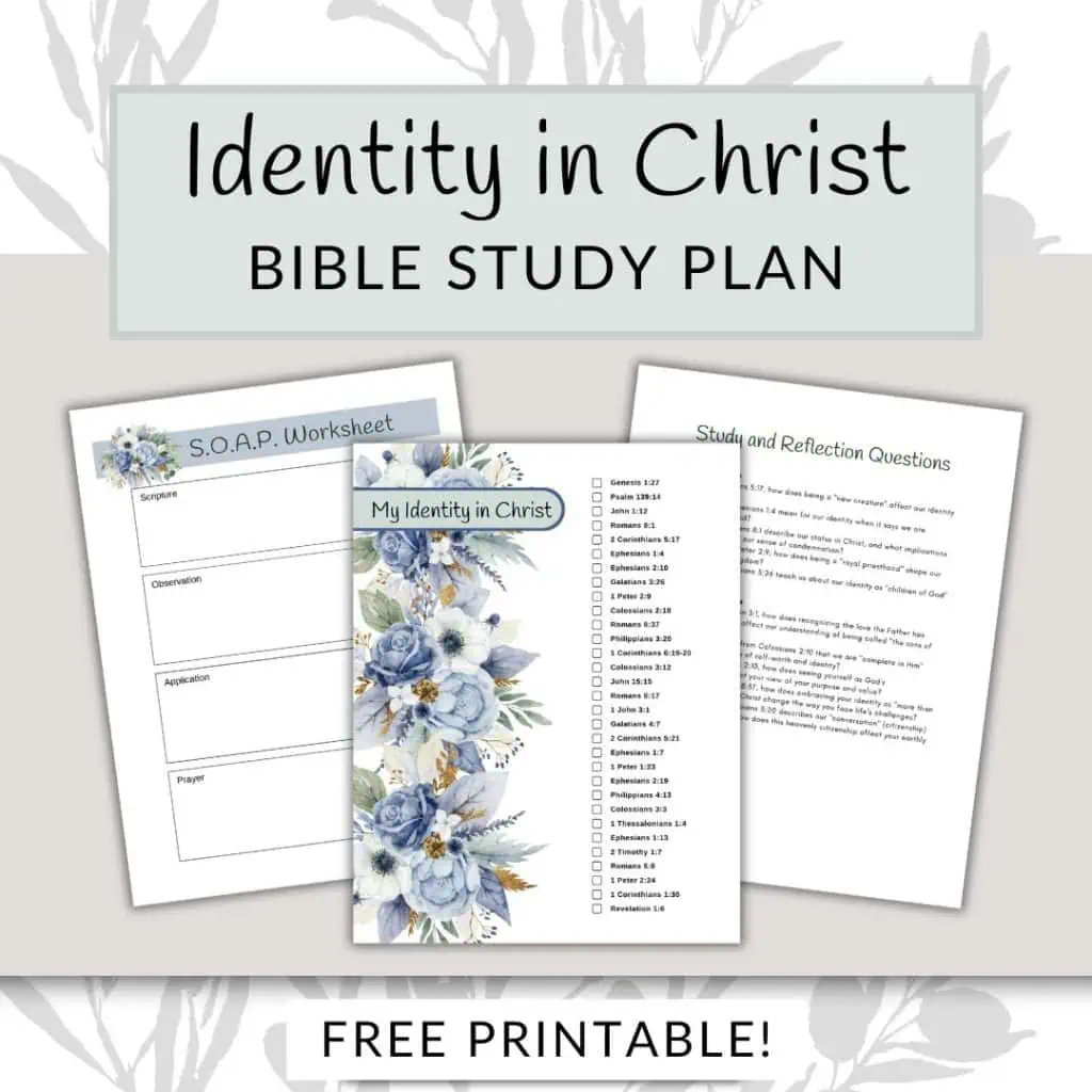 Identity In Christ Bible Reading Plan