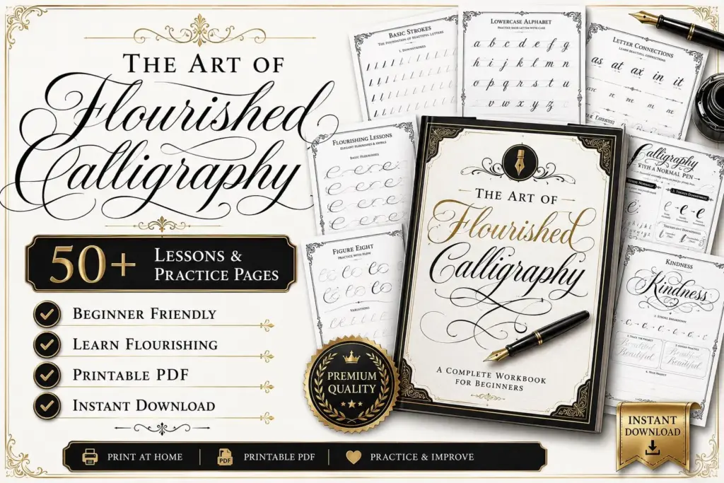 Italic Calligraphy Template