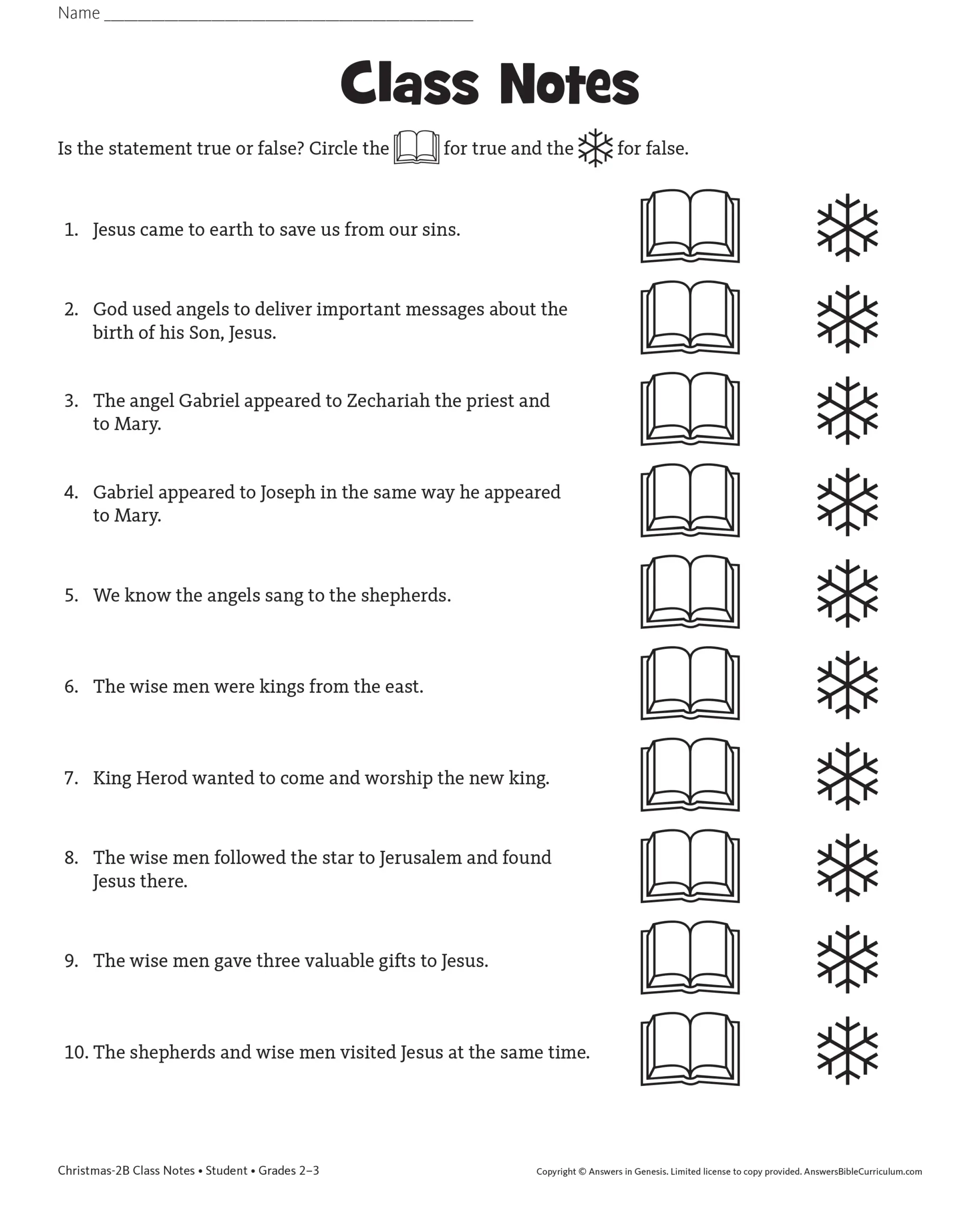 Jesus Bible Christmas Quiz