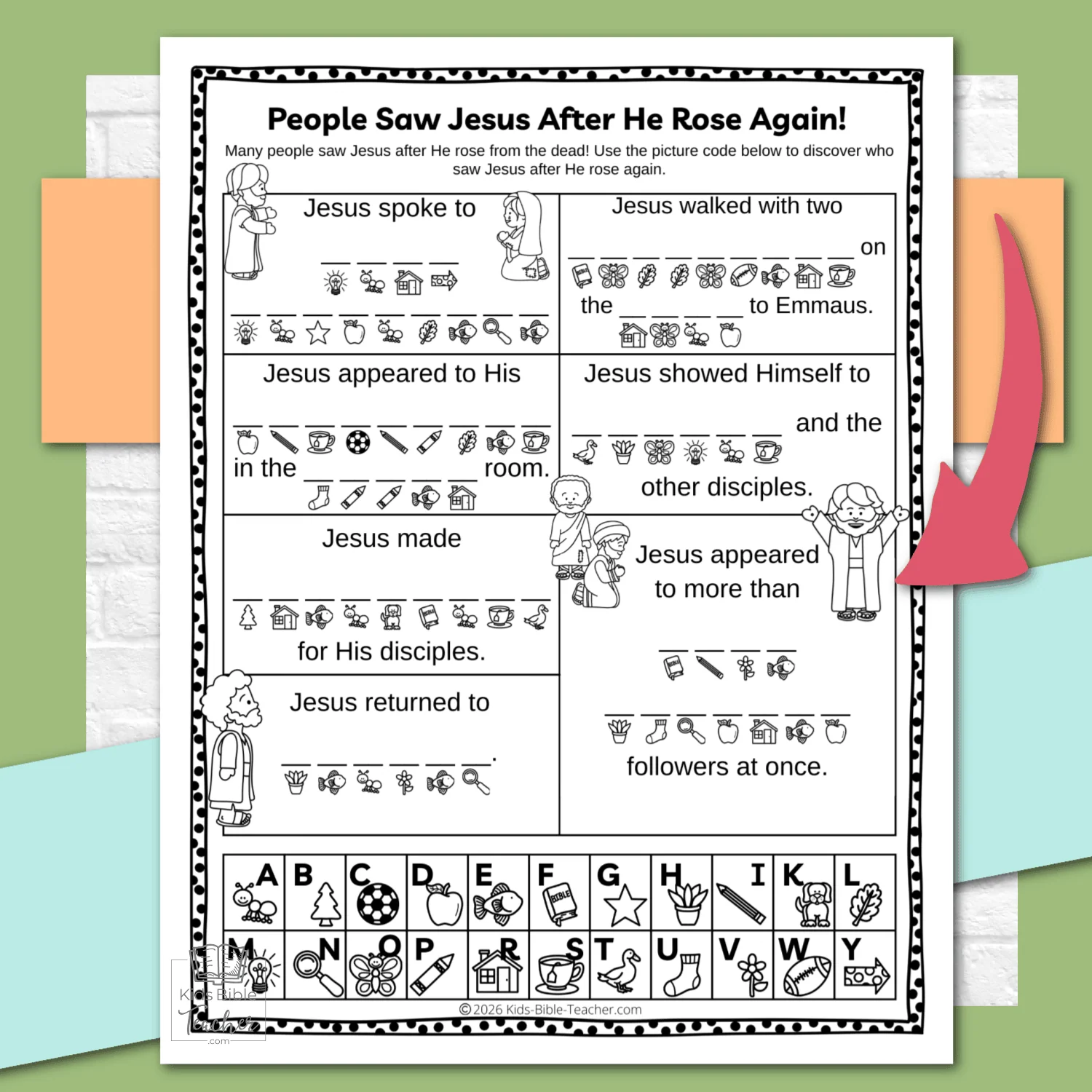 Jesus Resurrection Easter Bible Story Activity Pages