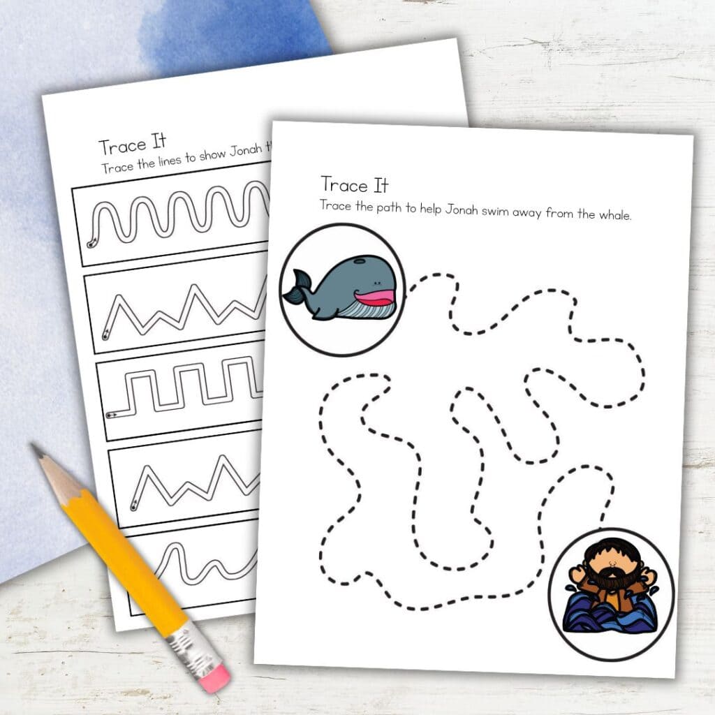 Jonah And The Whale Preschool Printables