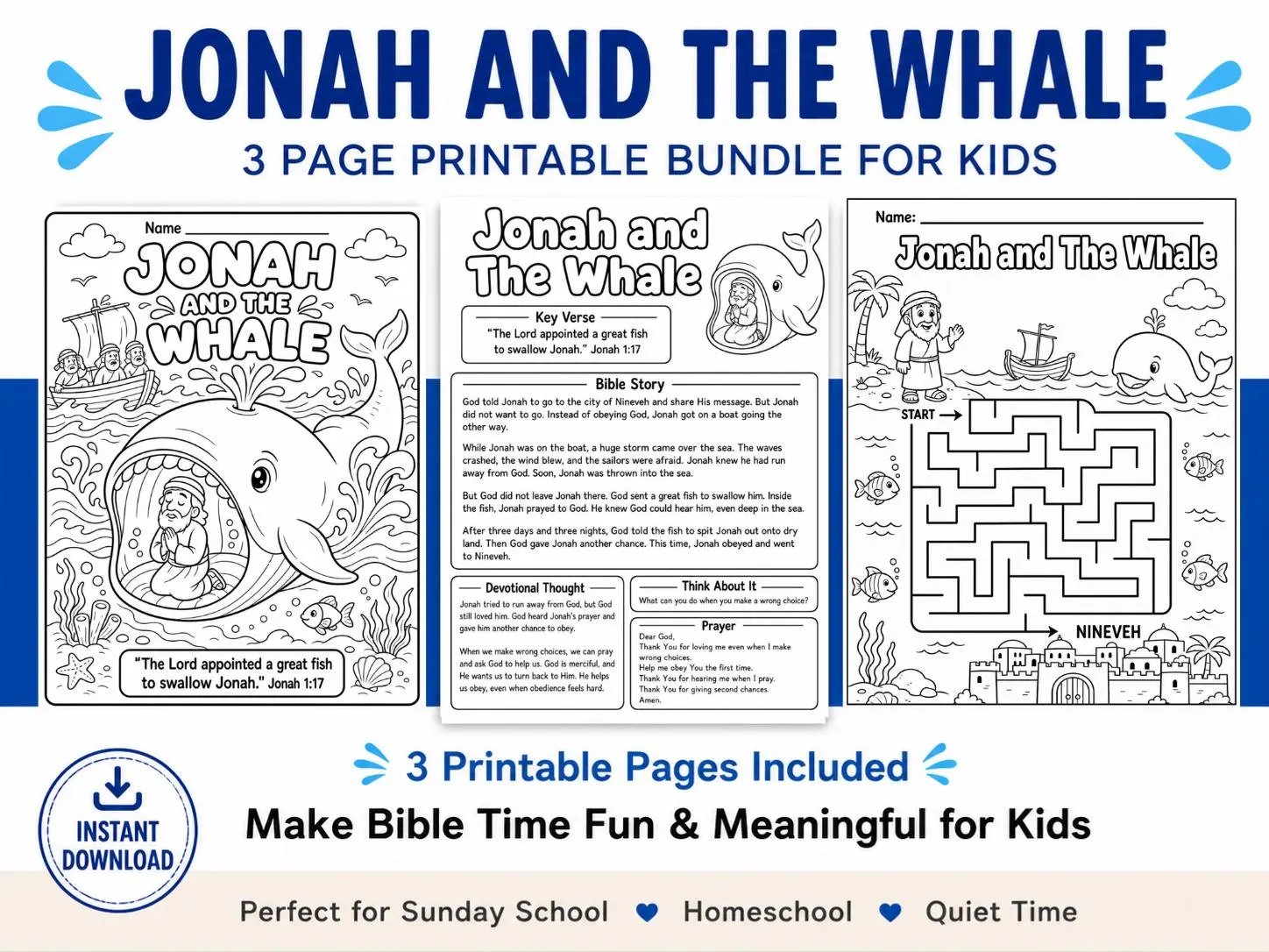 Jonah And The Whale Story Coloring Page Jonah And The Whale Story Coloring Page