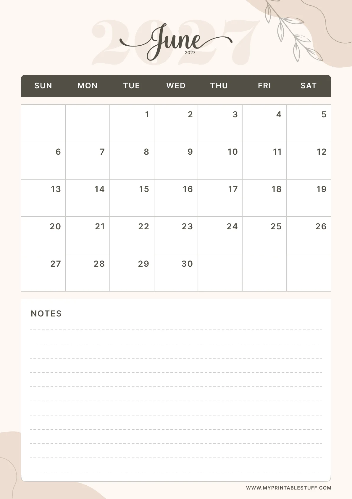 June Calendars