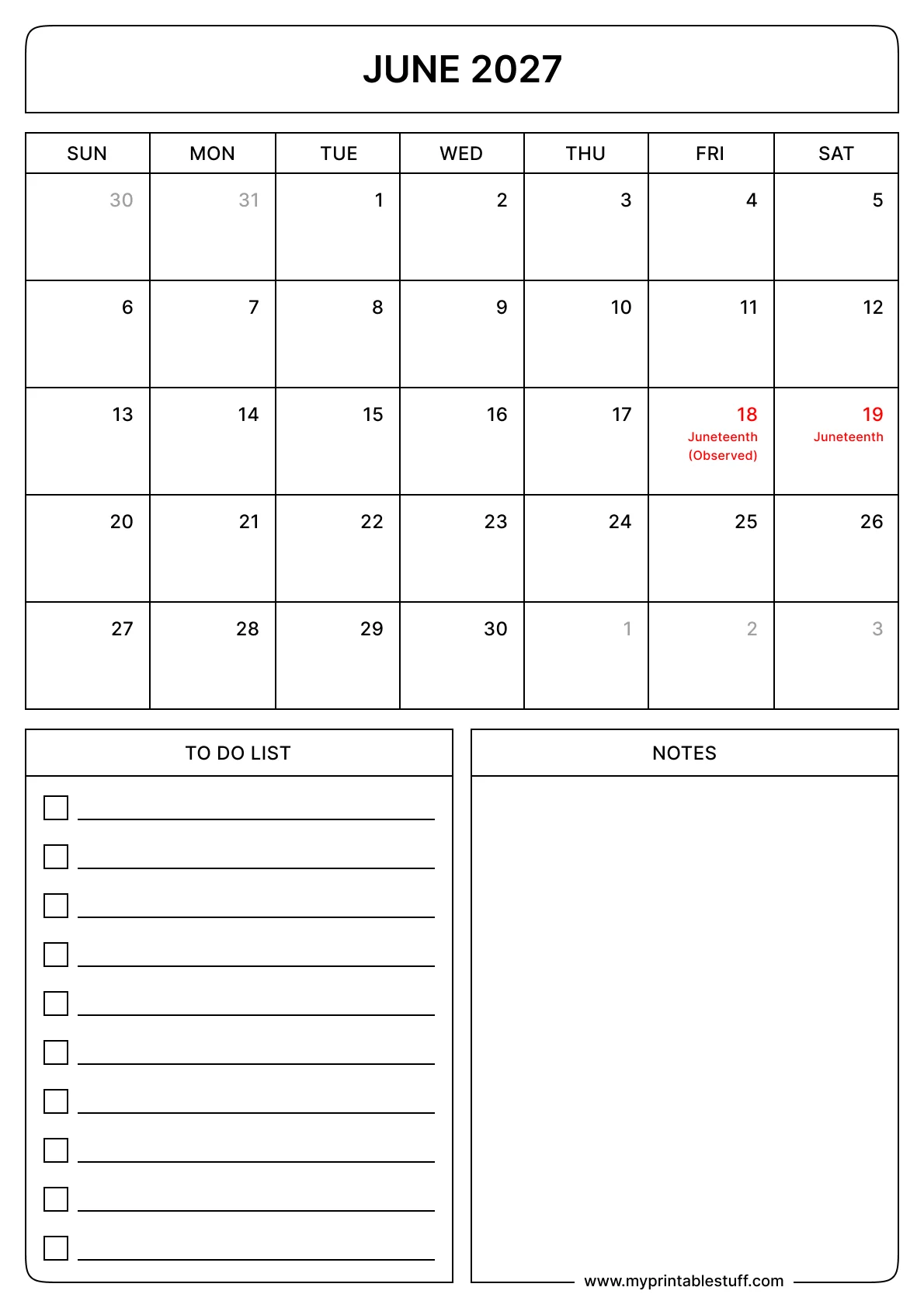June Calendars June Calendars