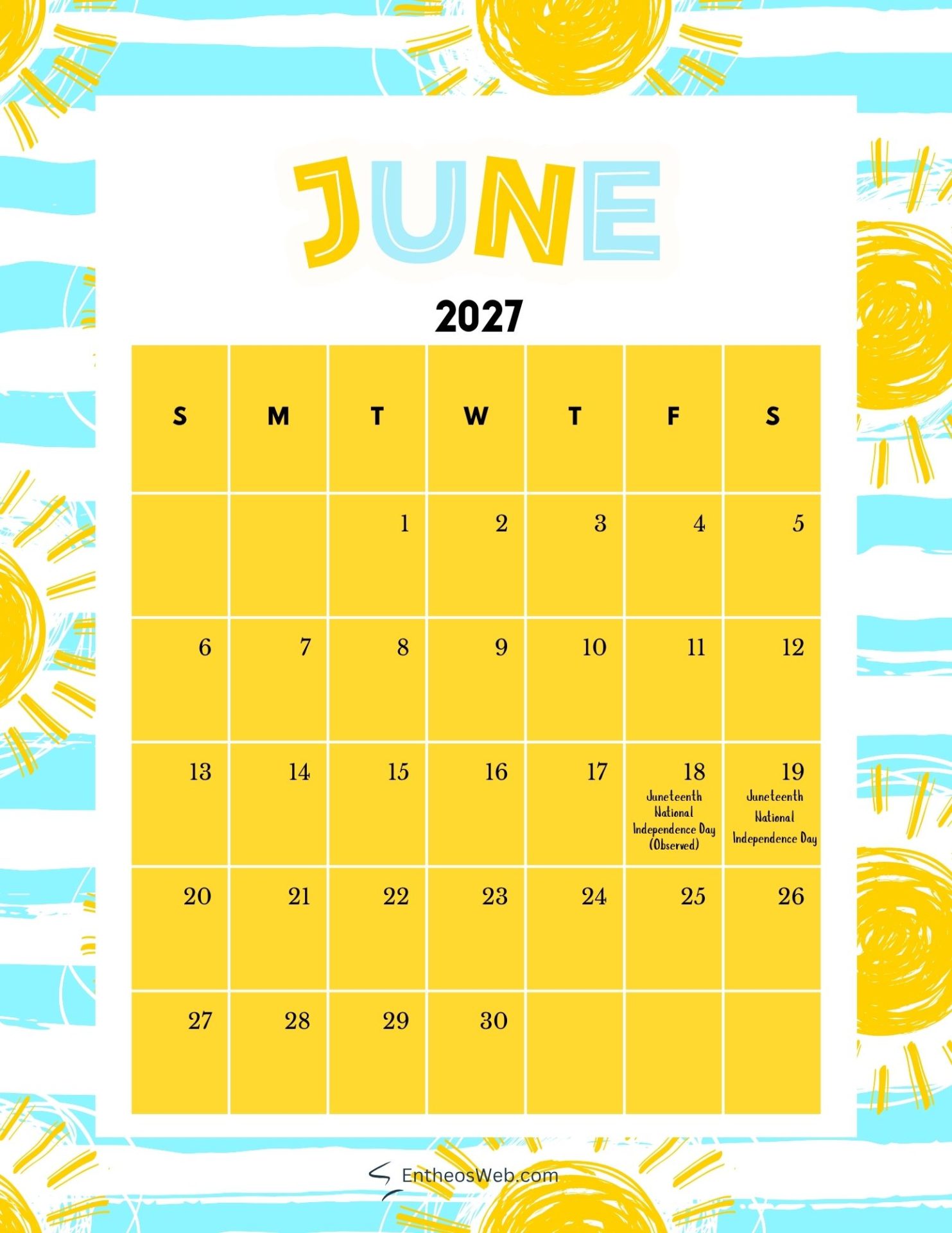 June Calendars With Holidays And Observances Us June Calendars With Holidays And Observances Us