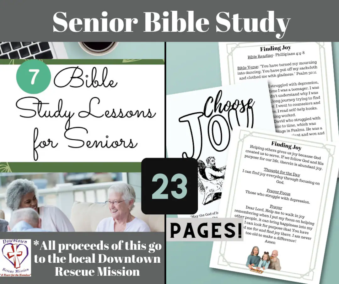 Large Print Bible Study For Seniors