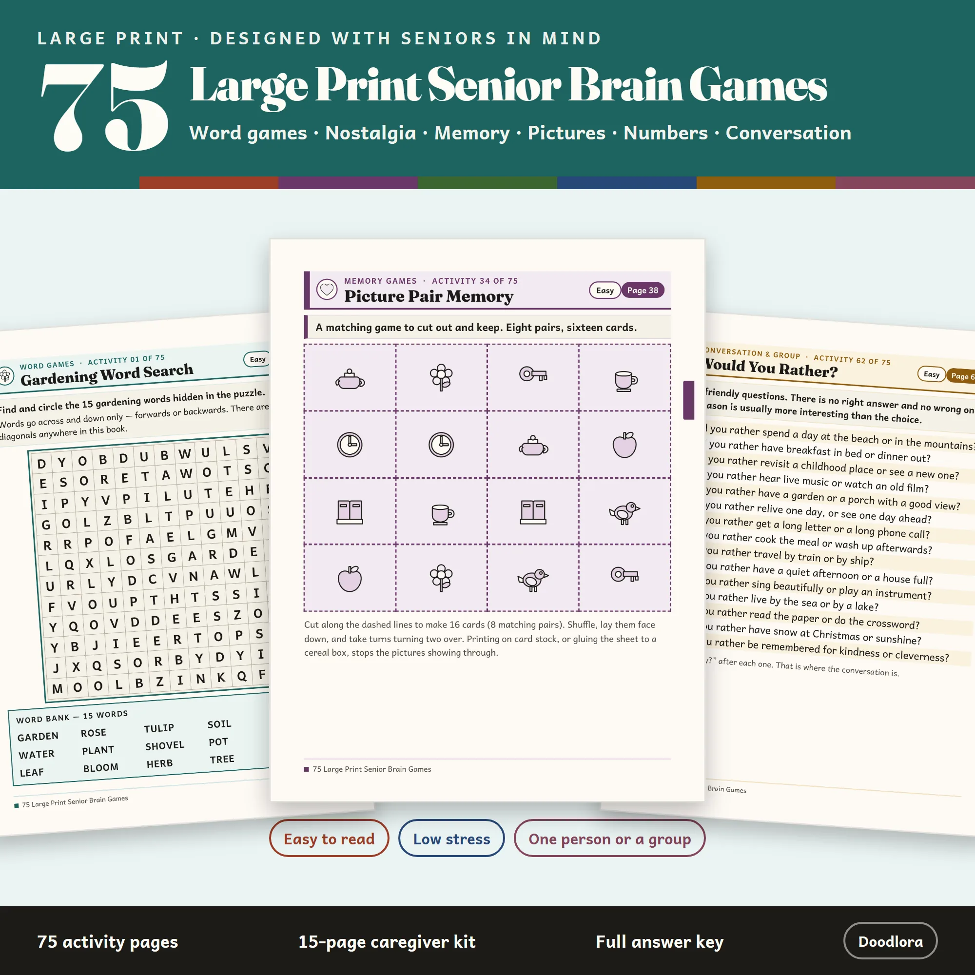 Large Print Puzzles For Seniors