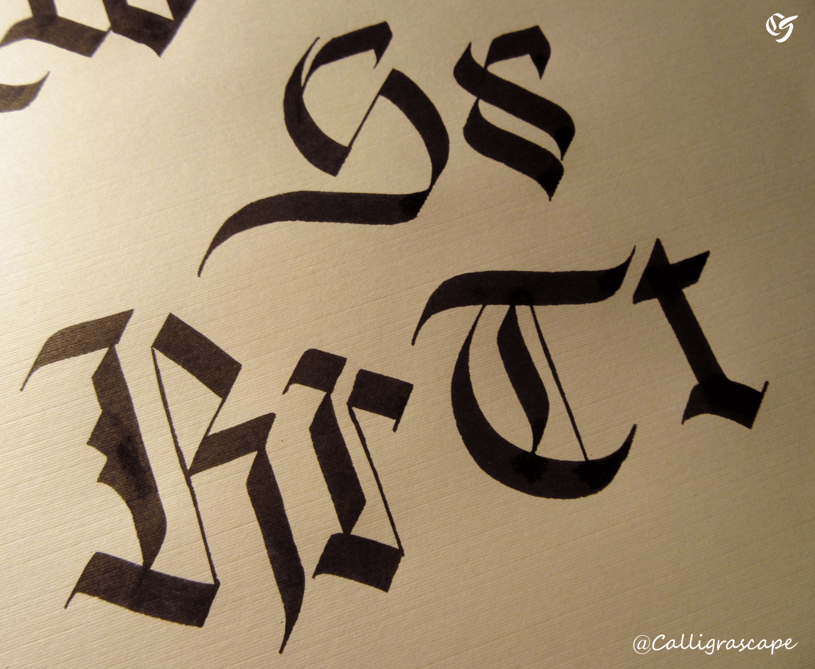 Learn Blackletter Calligraphy