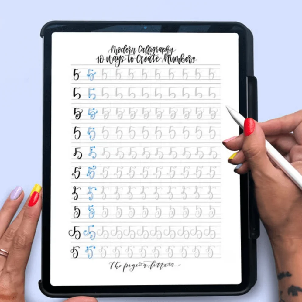 Lettering Practice Sheets Numbers Lettering Practice Sheets Numbers