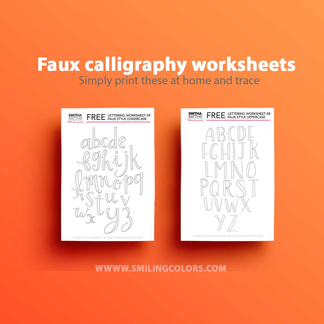 Lettering Worksheets