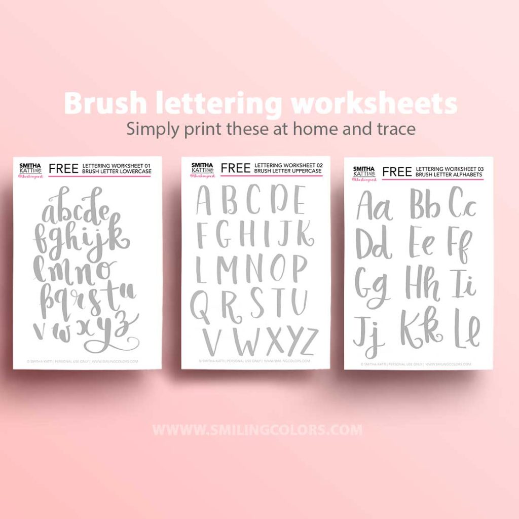 Lettering Worksheets
