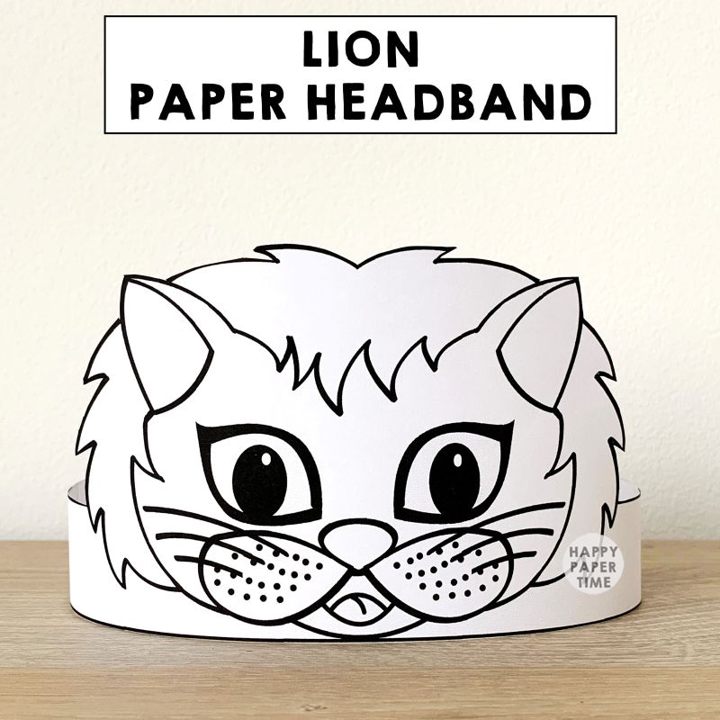 Lion Crown For Coloring