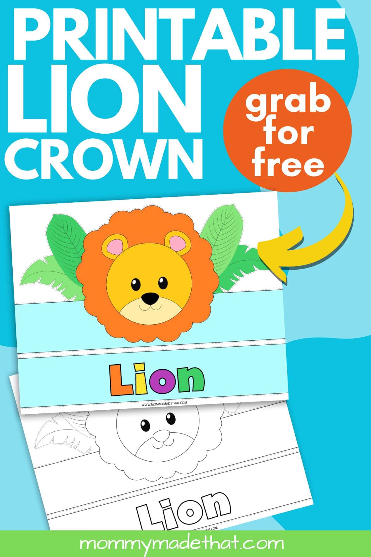 Lion Crown Template Free Printable