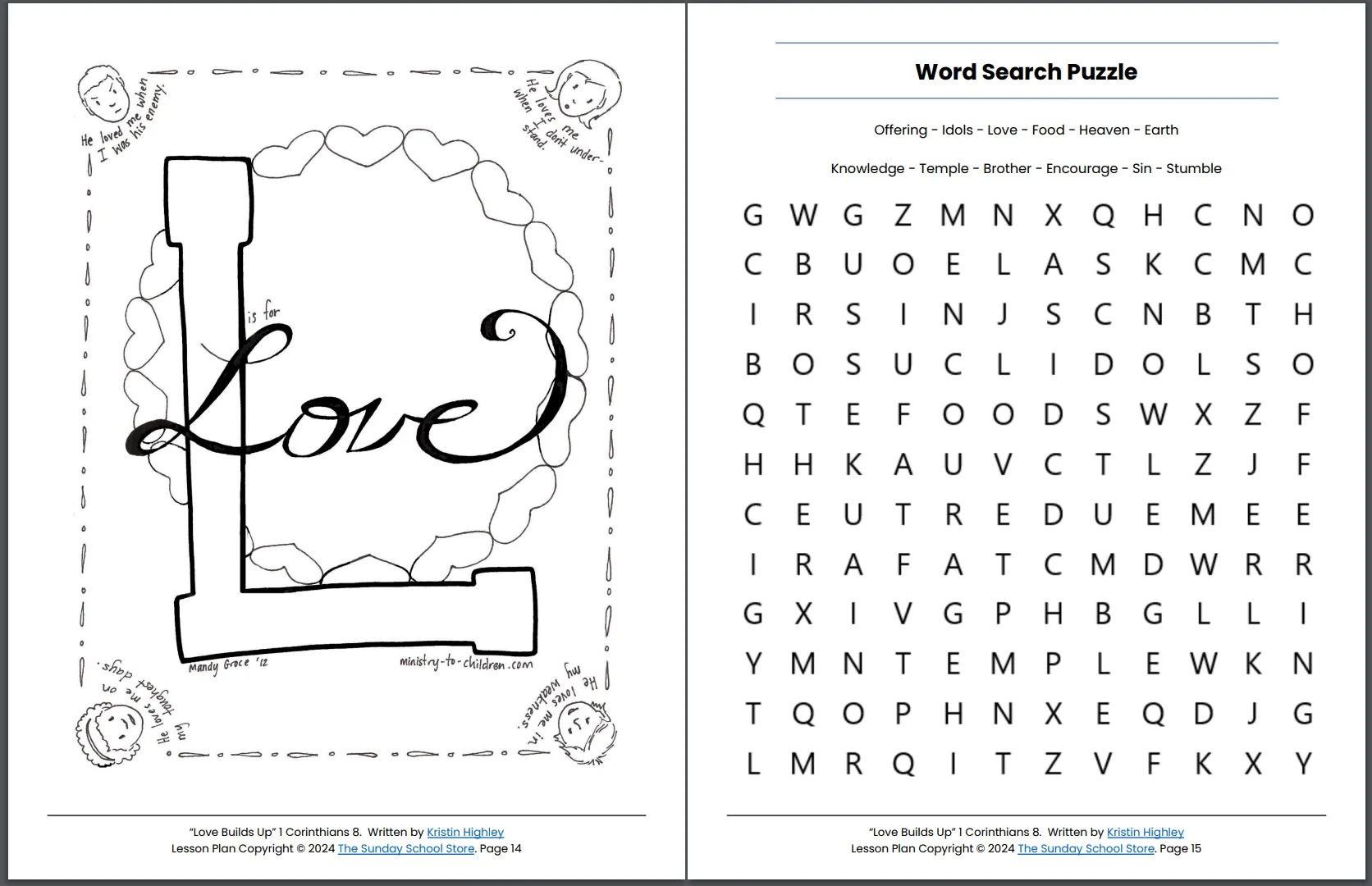Love Builds Up 1 Corinthians 8 Lesson Love Builds Up 1 Corinthians 8 Lesson