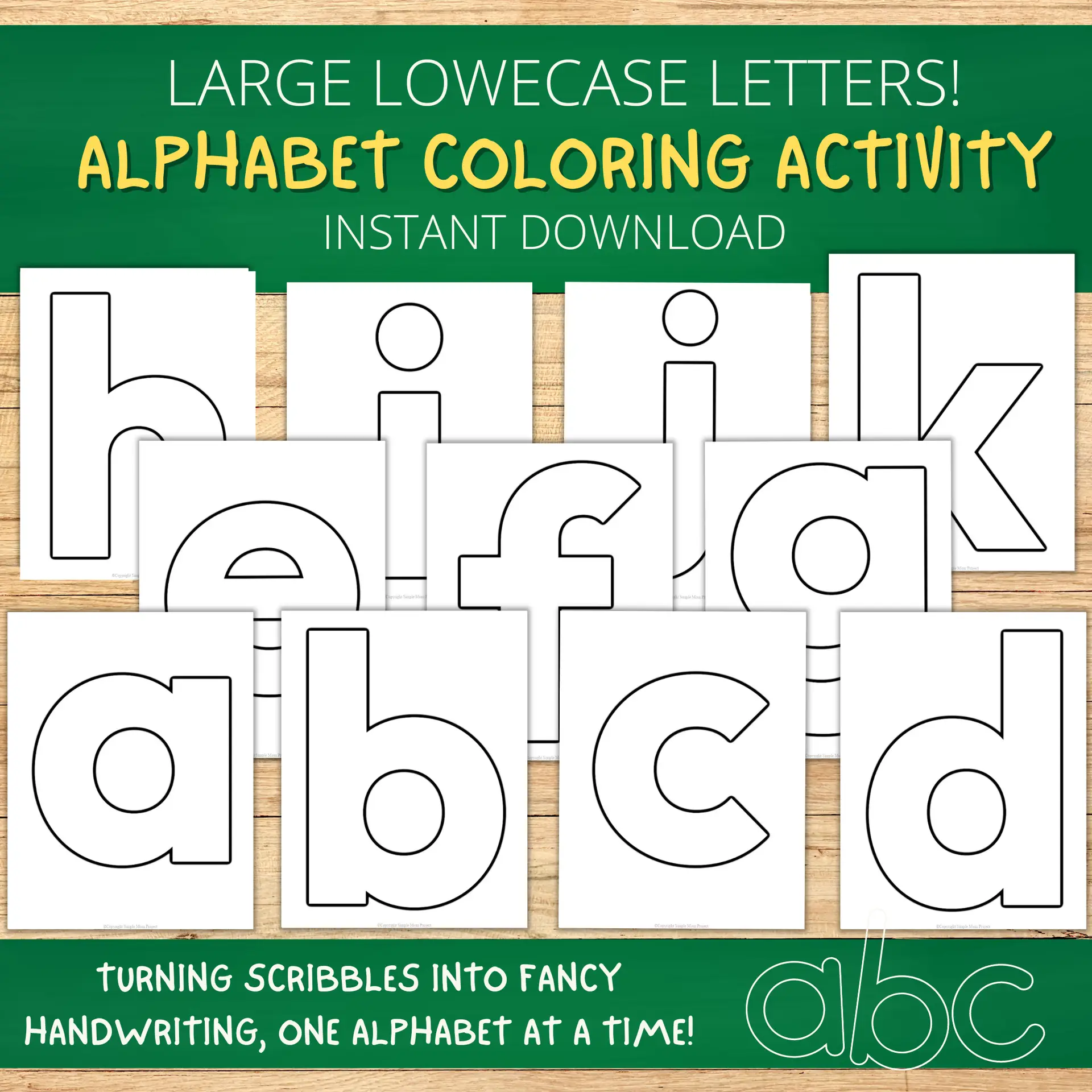 Lowercase Alphabet Templates