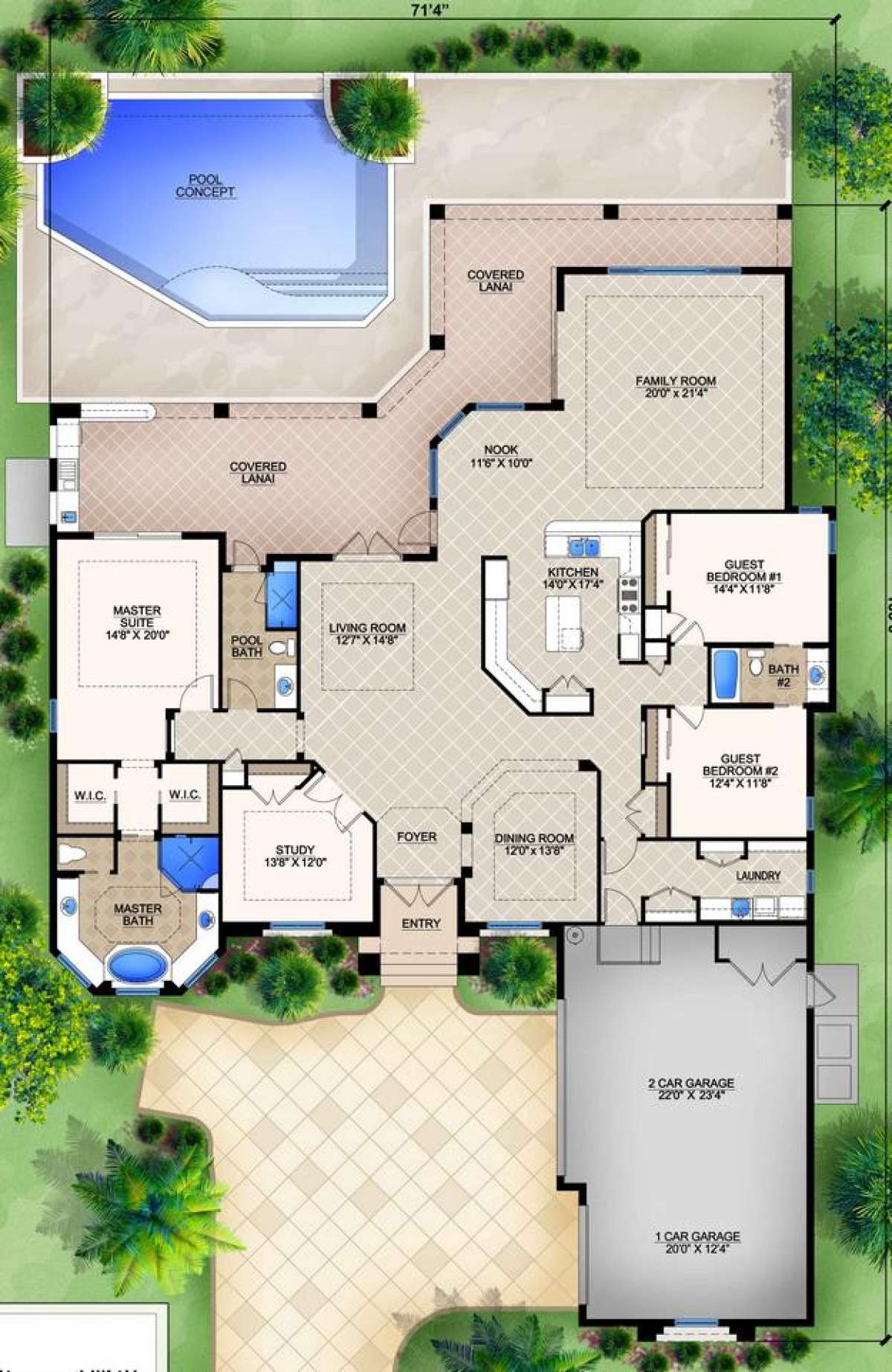 Luxury Plan 3182 Square Feet 3 Bedrooms 3 Bathrooms
