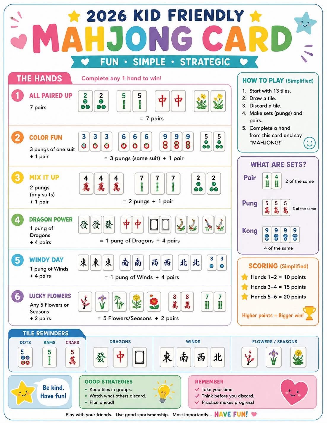 Mahjong Cheat Card
