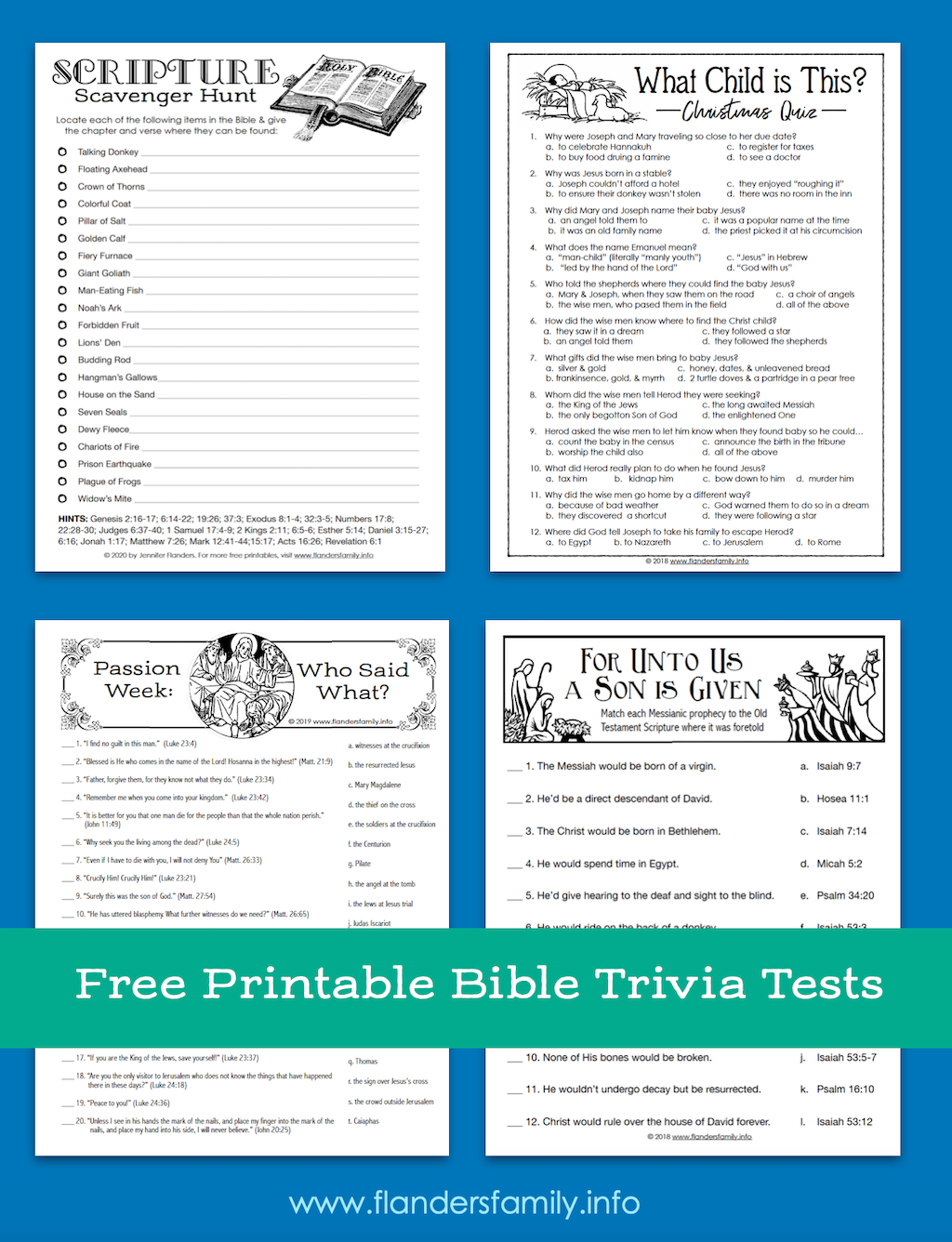 Mailbag More Bible Trivia