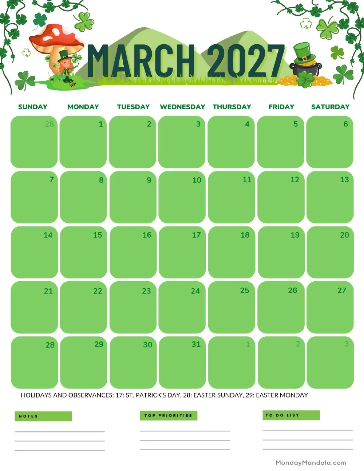 March Calendar