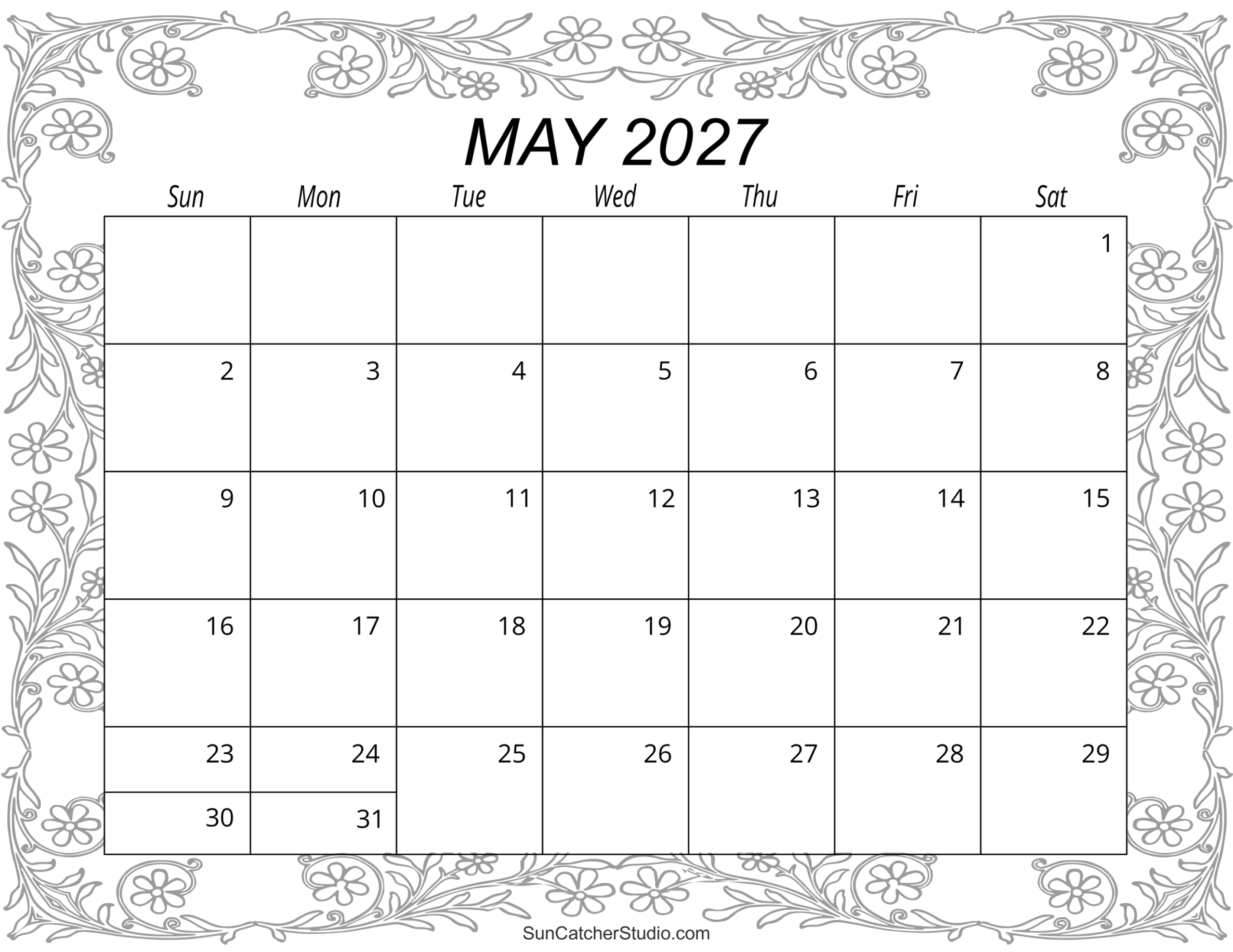 May 2027 Calendar May 2027 Calendar