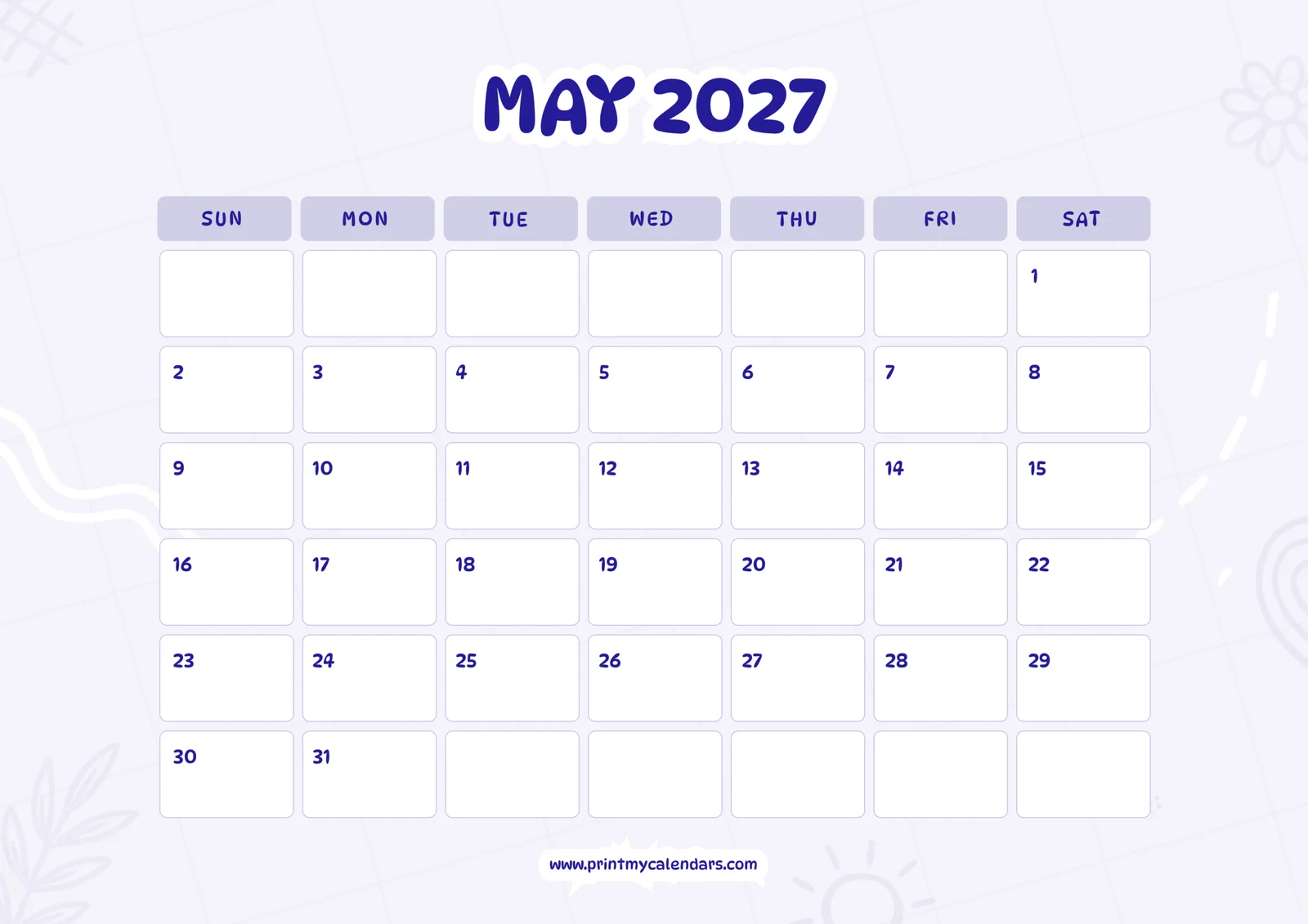 May Calendars