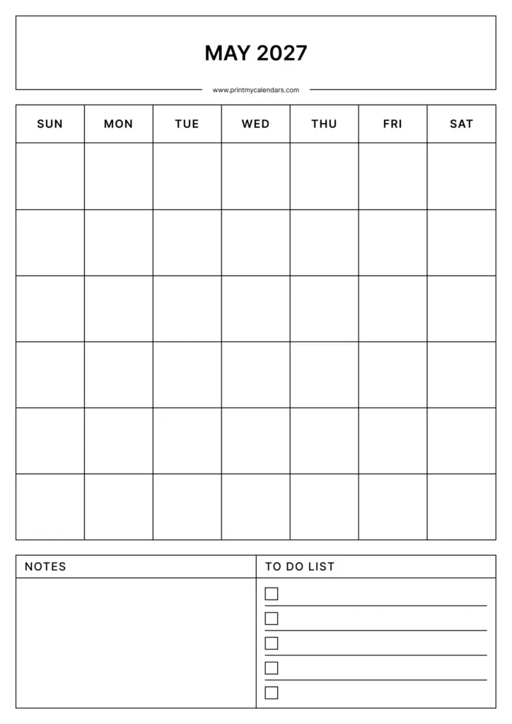 May Calendars