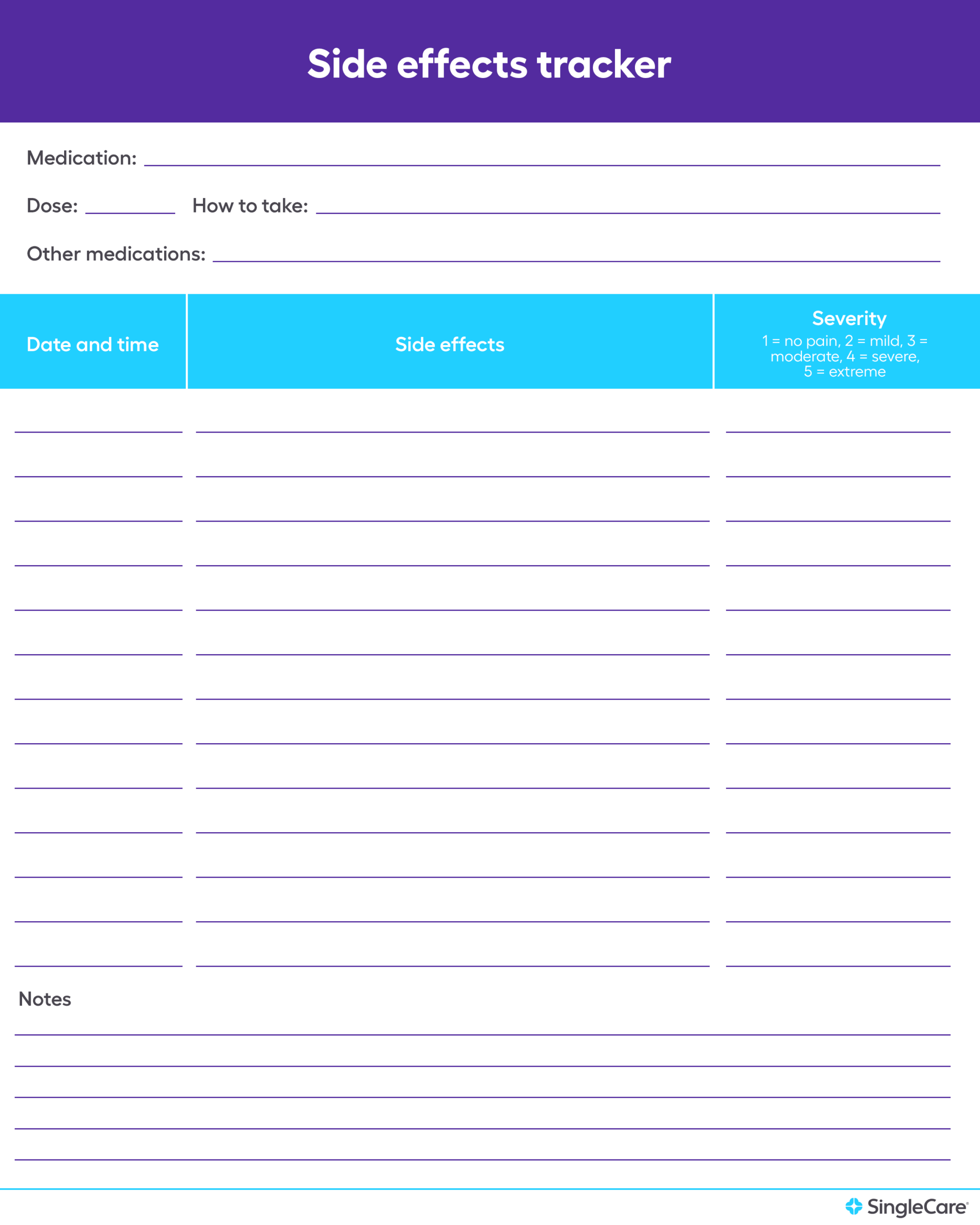 Medication List Template