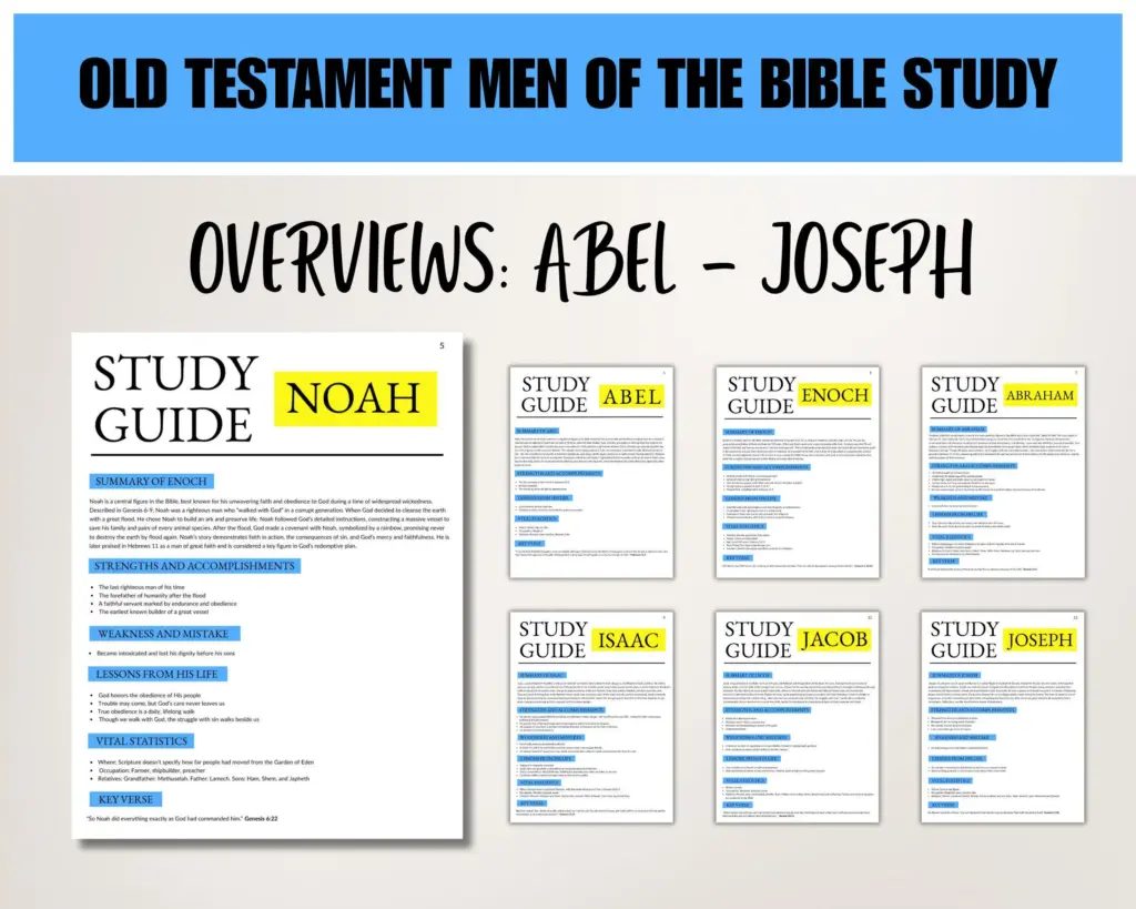 Men Of The Bible Study Pdf Old And New