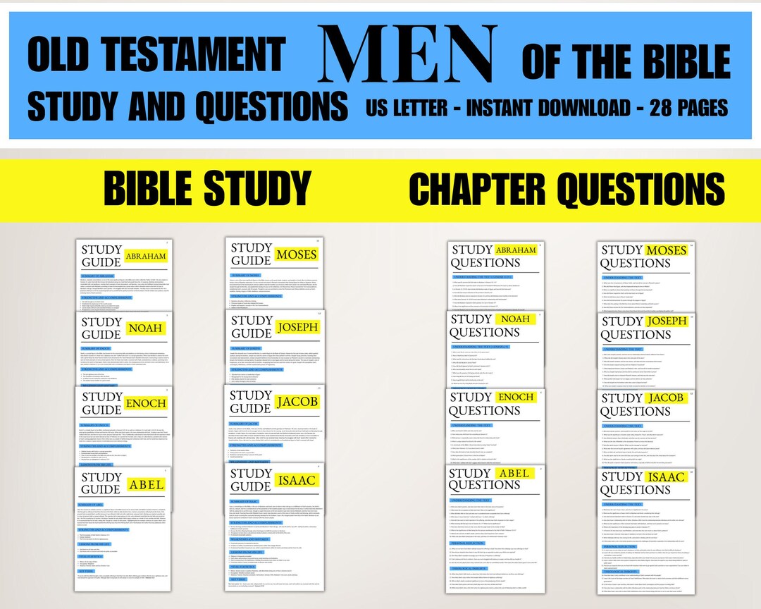 Men Of The Bible Study Pdf Old Testament