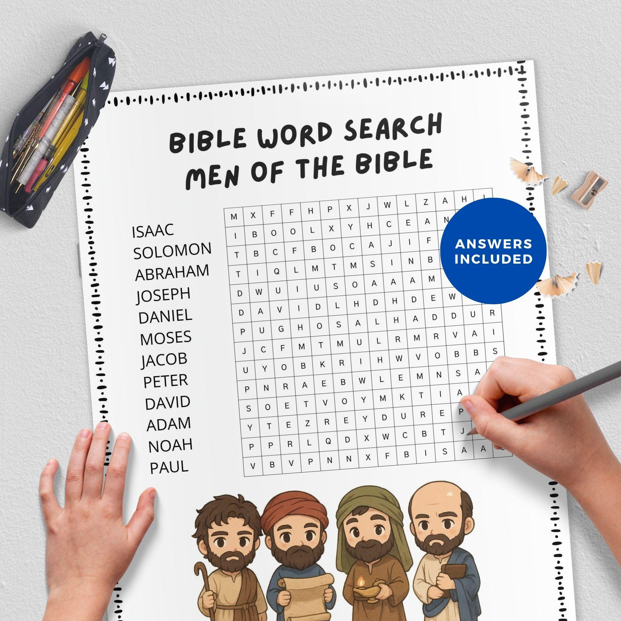 Men Of The Bible Word Search
