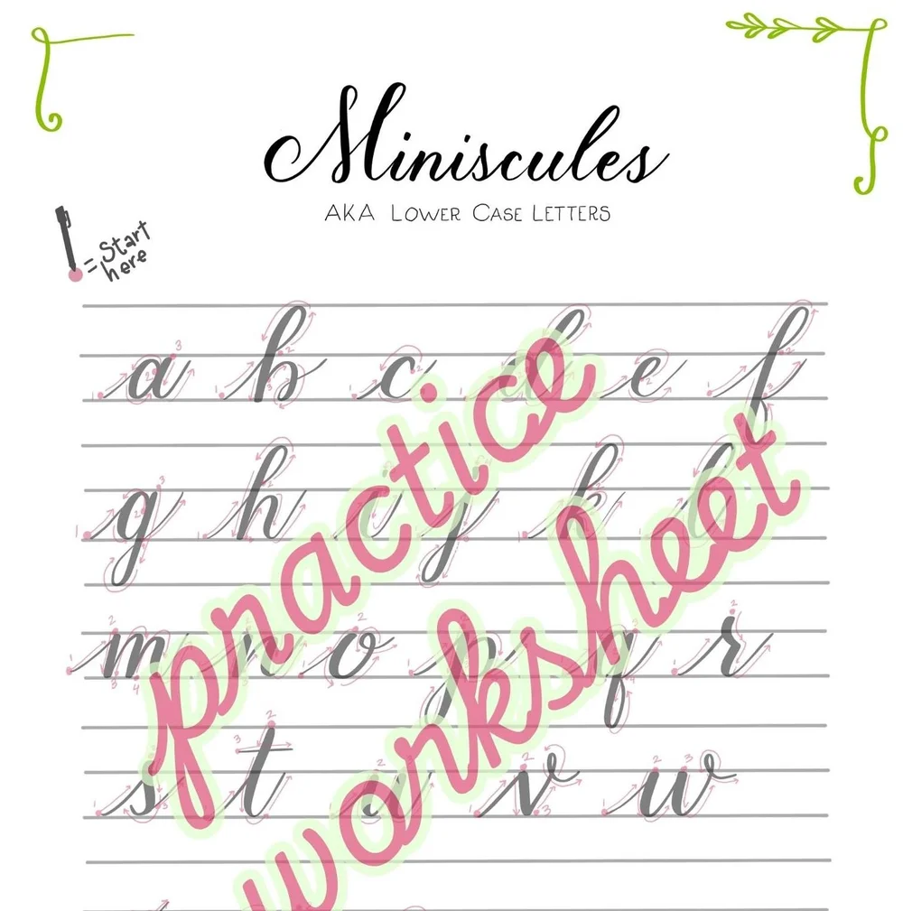 Modern Calligraphy Alphabet Worksheet Modern Calligraphy Alphabet Worksheet