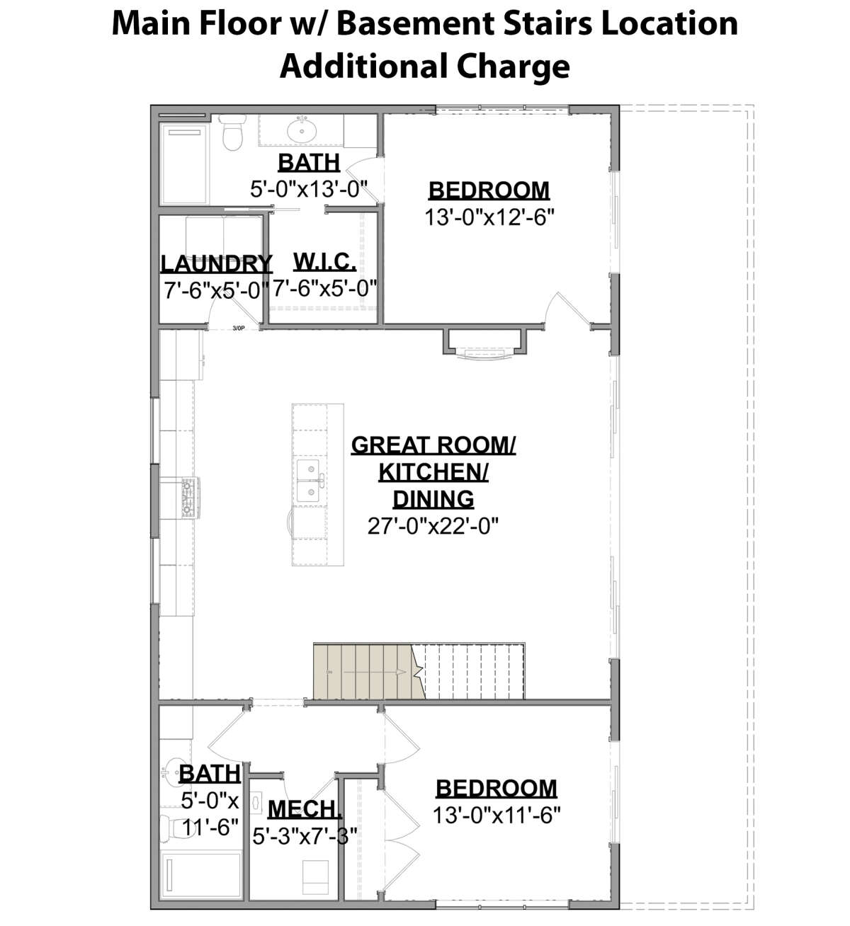 Modern Plan 1338 Square Feet 2 Bedrooms 2 Bathrooms