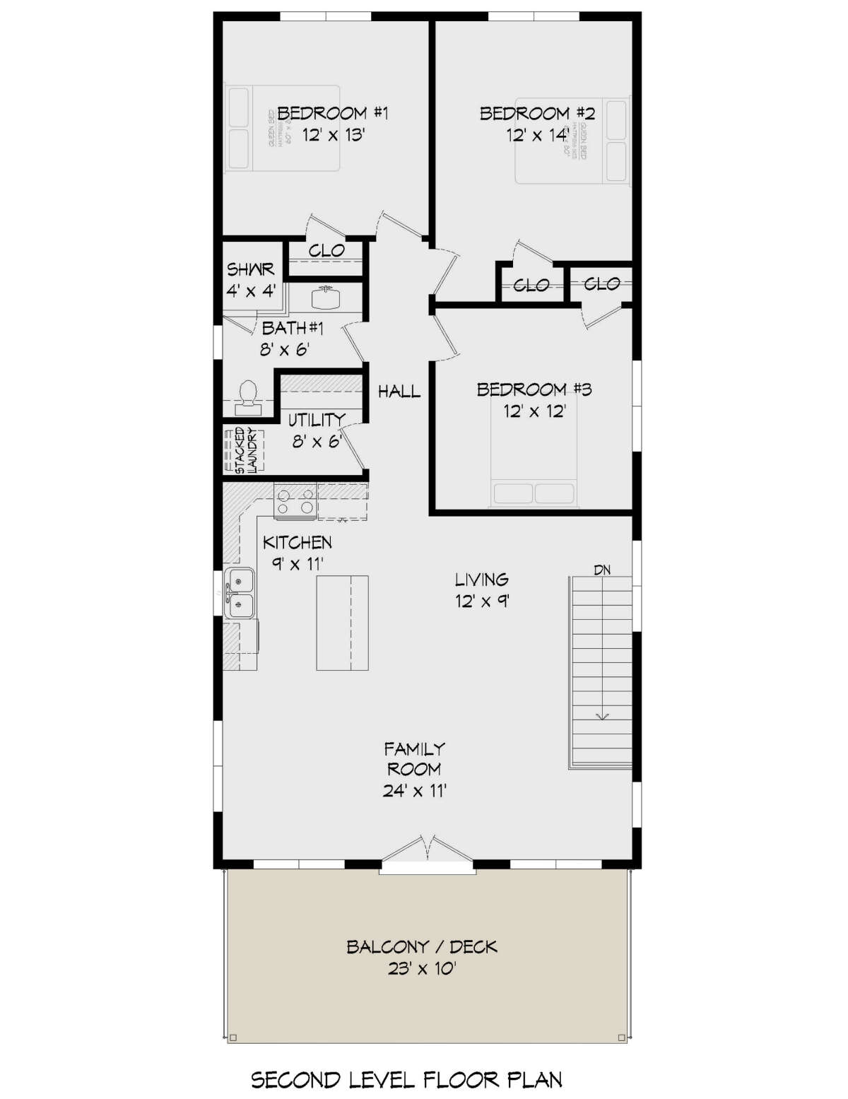 Modern Plan 1405 Square Feet 3 Bedrooms 2 Bathrooms