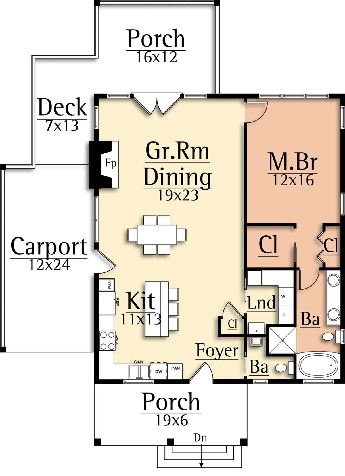 Mountain Rustic Plan 1184 Square Feet 1 Bedroom 1 5 Bathrooms