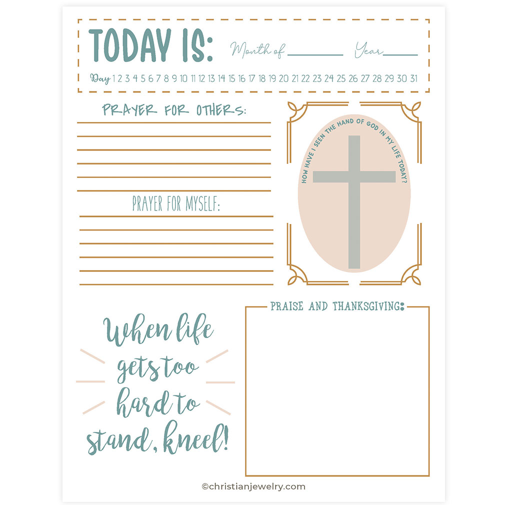 Neutral Prayer Journal Printable Aspx