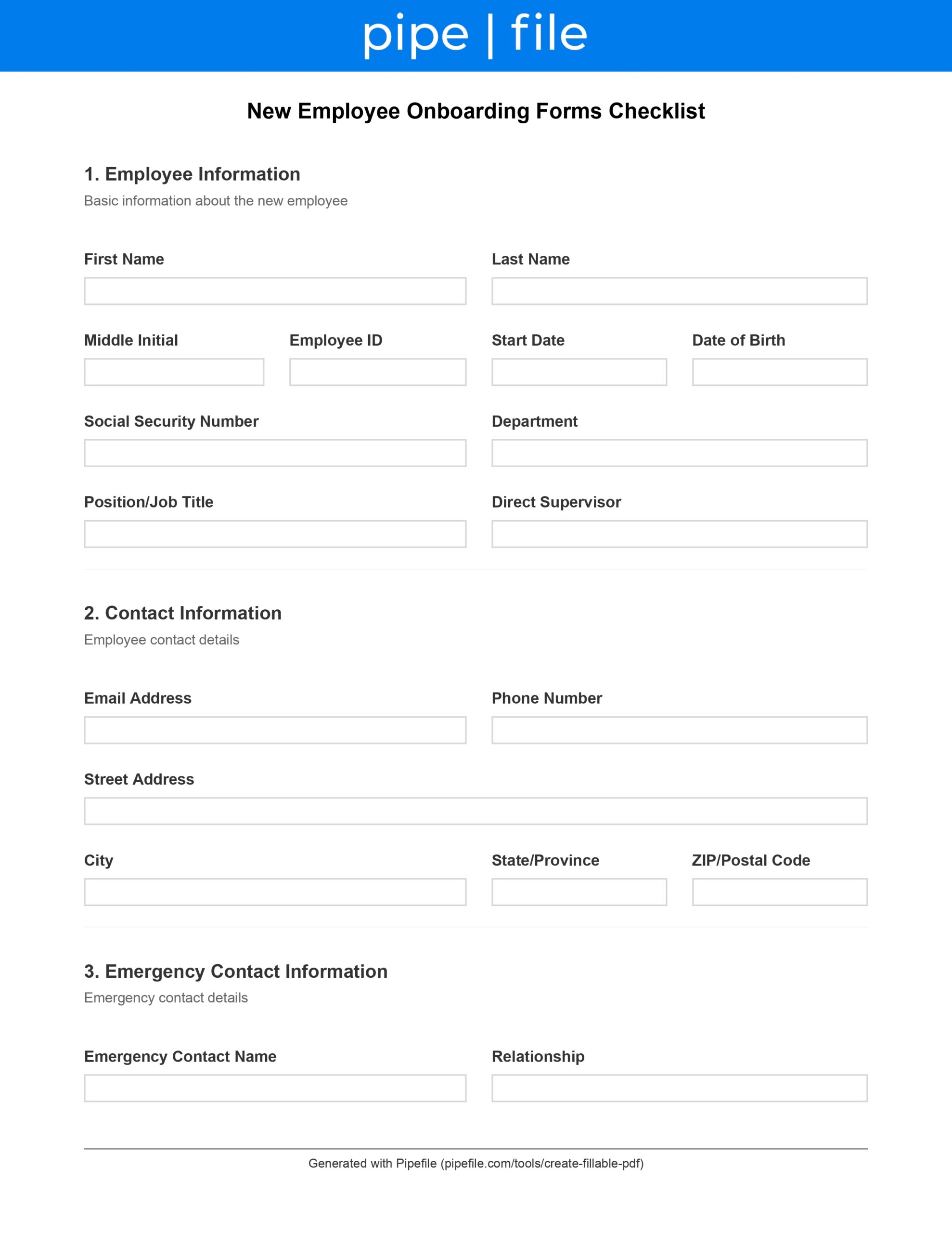 New Employee Forms
