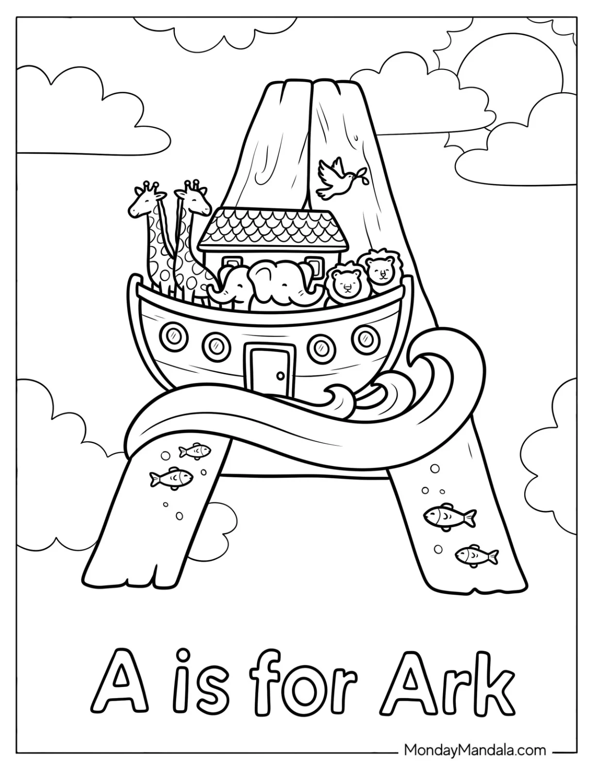 Noahs Ark Coloring Pages