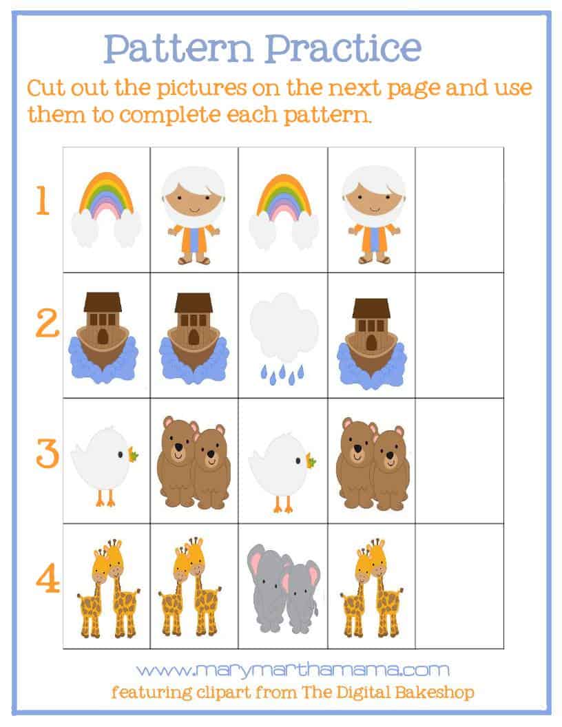 Noahs Ark Preschool Pack Free Printables