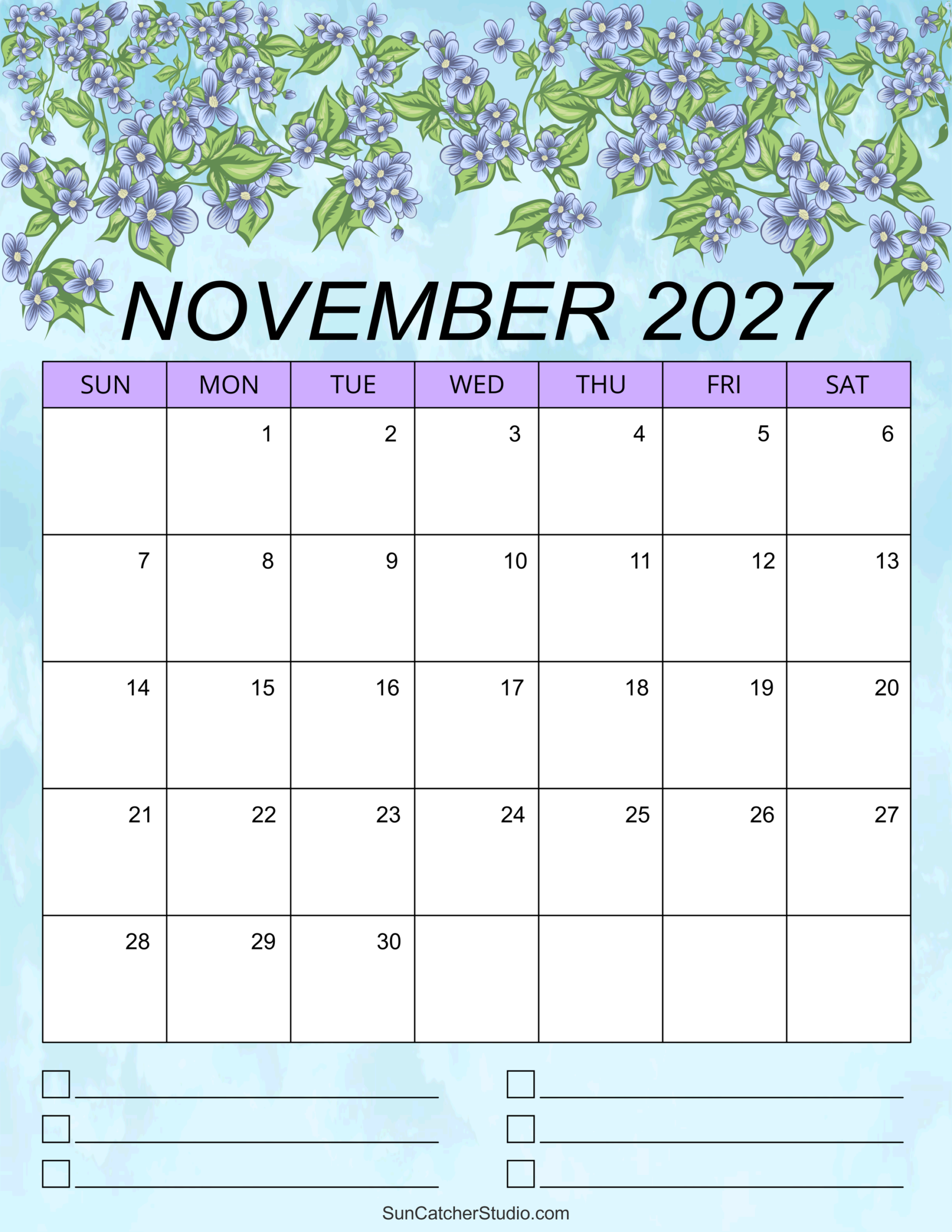 November 2027 Calendar