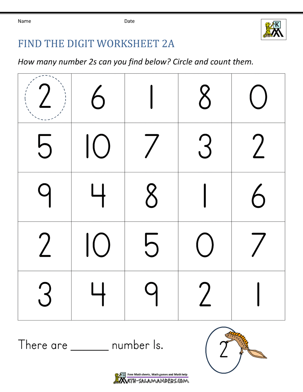 Number 2 Worksheets For Preschool