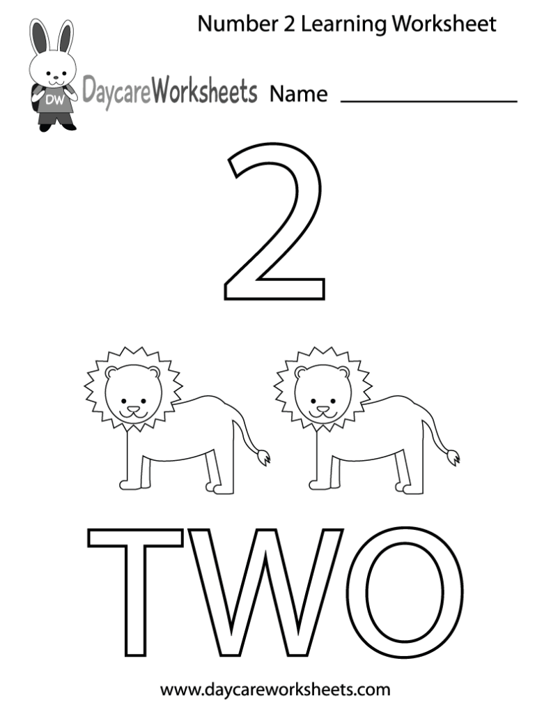 Number Two Learning Worksheet