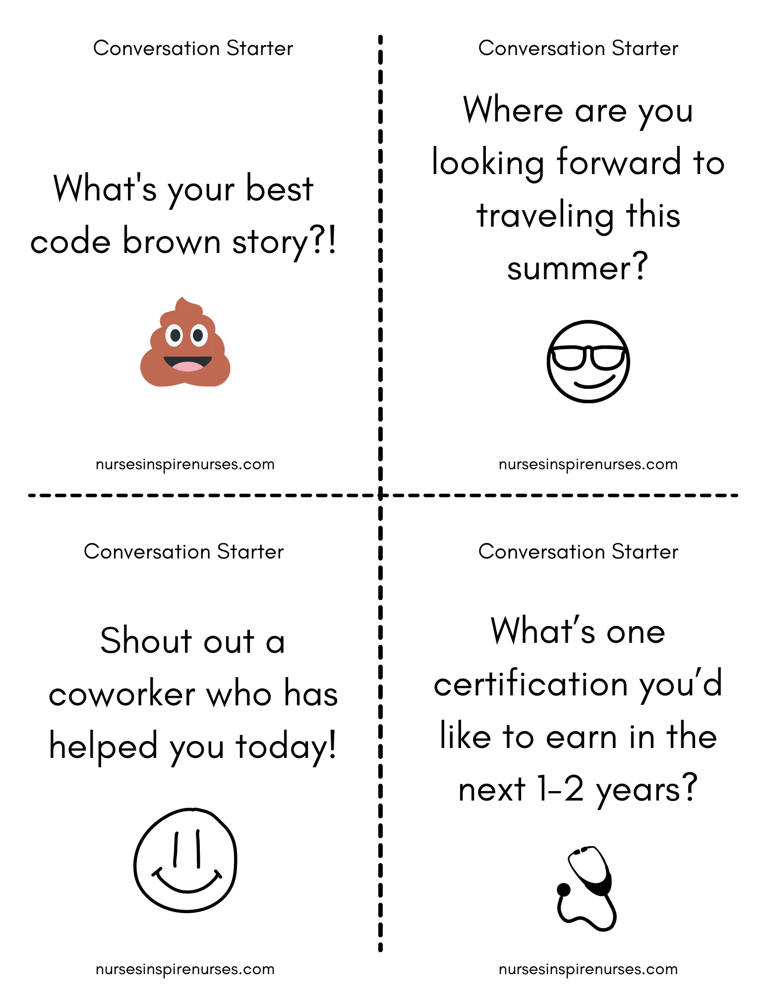 Nurse Conversation Cards