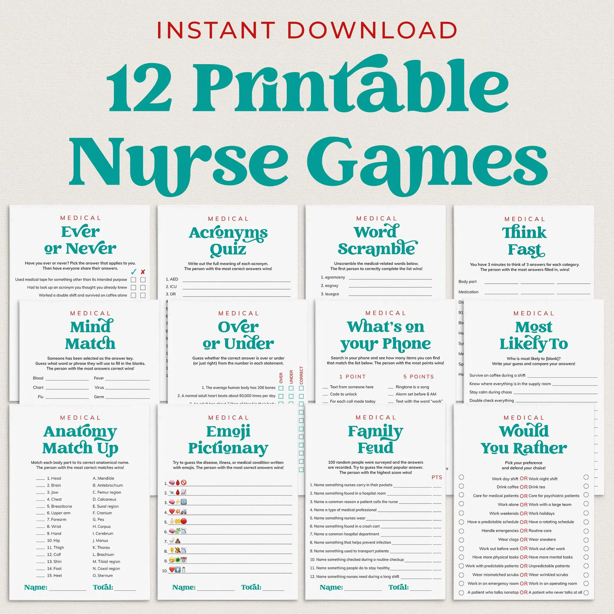 Nurse Retirement Party Games